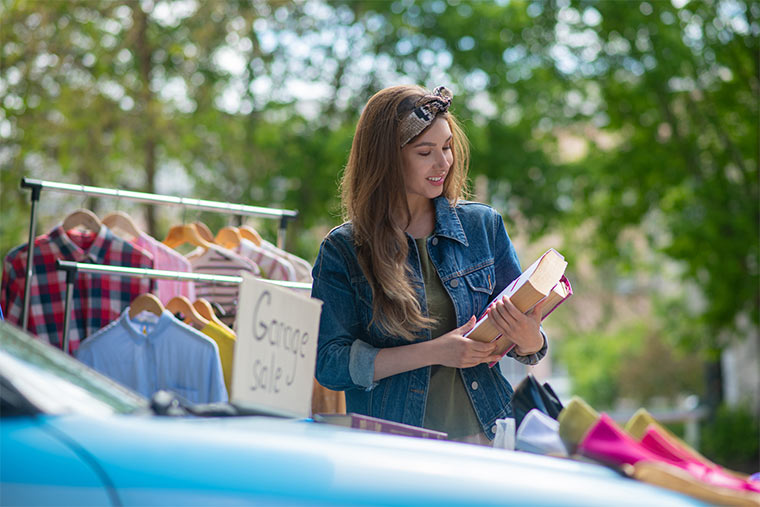 Alte Artikel auf dem Flohmarkt verkaufen